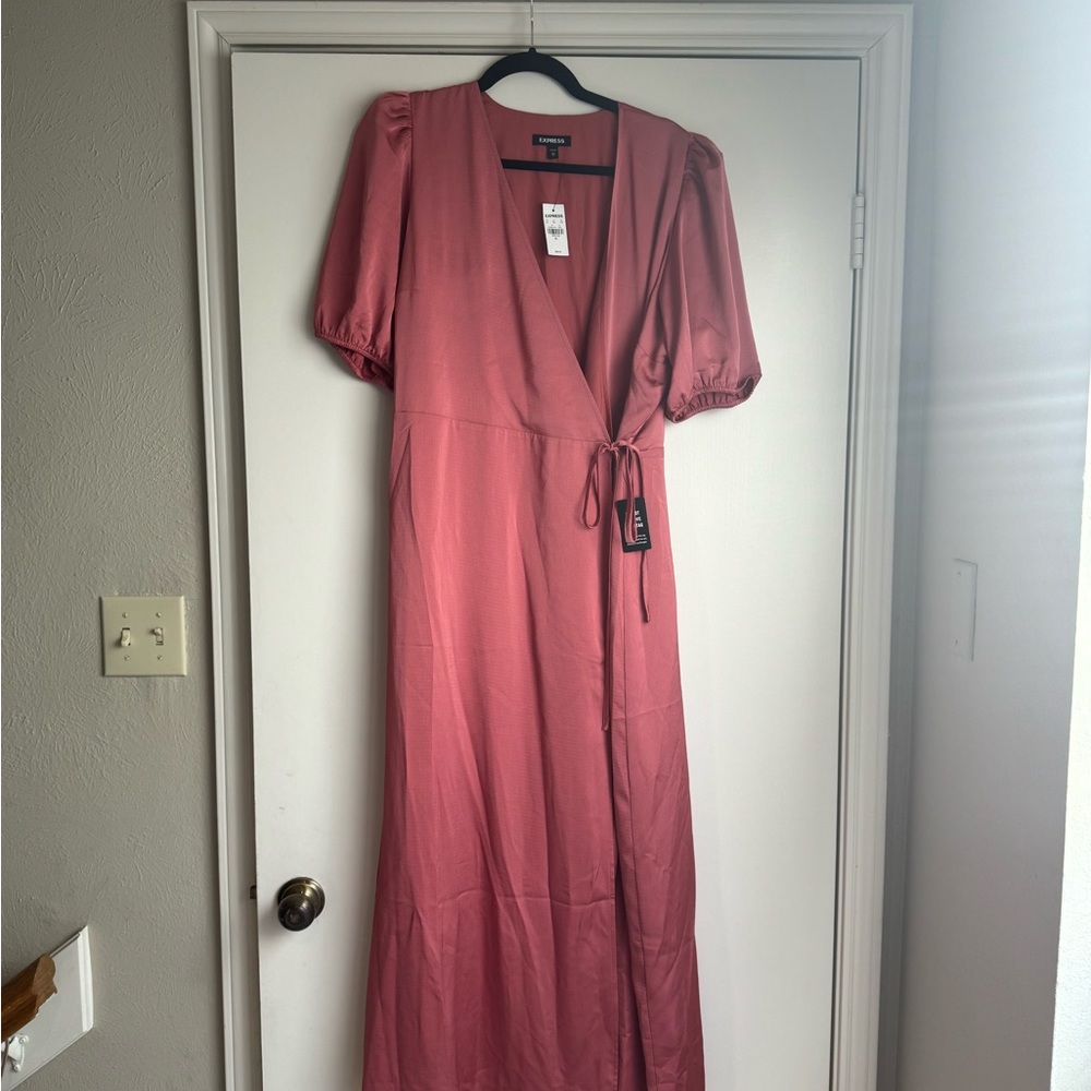 Express Wrap Maxi Dress